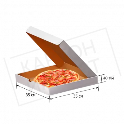 Коробка под пиццу 35 см (Белая)