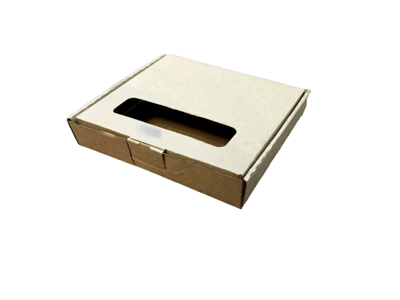 Коробка из микрогорокартона крафт  175*165*30 мм