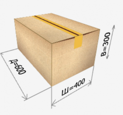 Картонная коробка 600*400*300 мм 