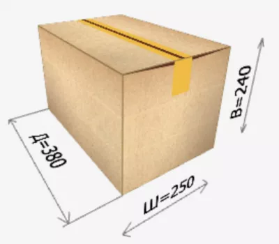 Картонная коробка 380*250*240 мм 