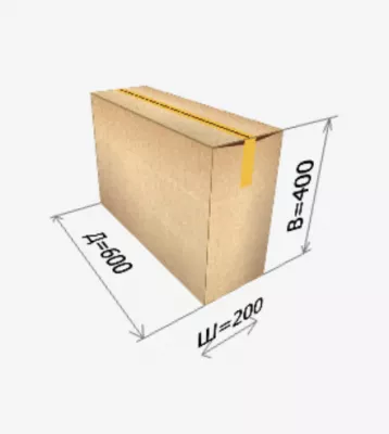 Картонная коробка 600*200*400 мм