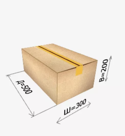 Картонная коробка 500*300*200 мм