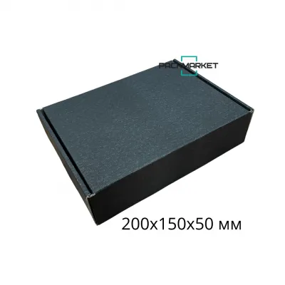 Самосборная коробка 200*150*50 мм. Black