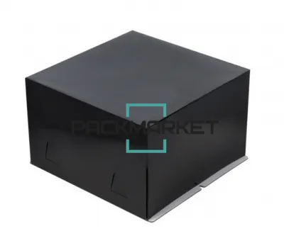 Коробка для торта 280х280х180 мм. Черная
