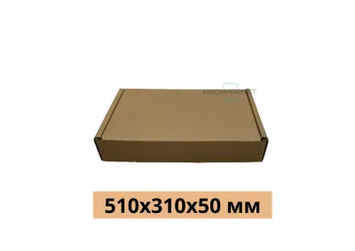 Самосборная коробка 510*310*50 мм. Бурая