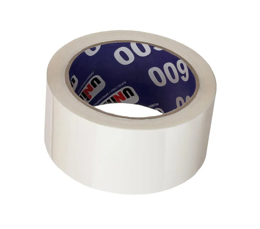 Unibob скотч 48 мм * 66 м 45 мкм белая (6шт в упаковке)