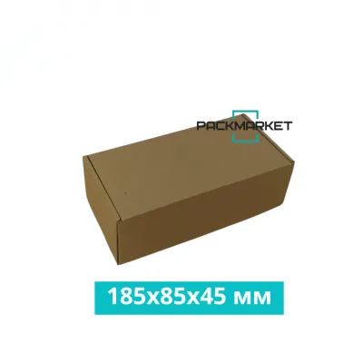 Самосборная коробка 185*85*45 мм Бурая