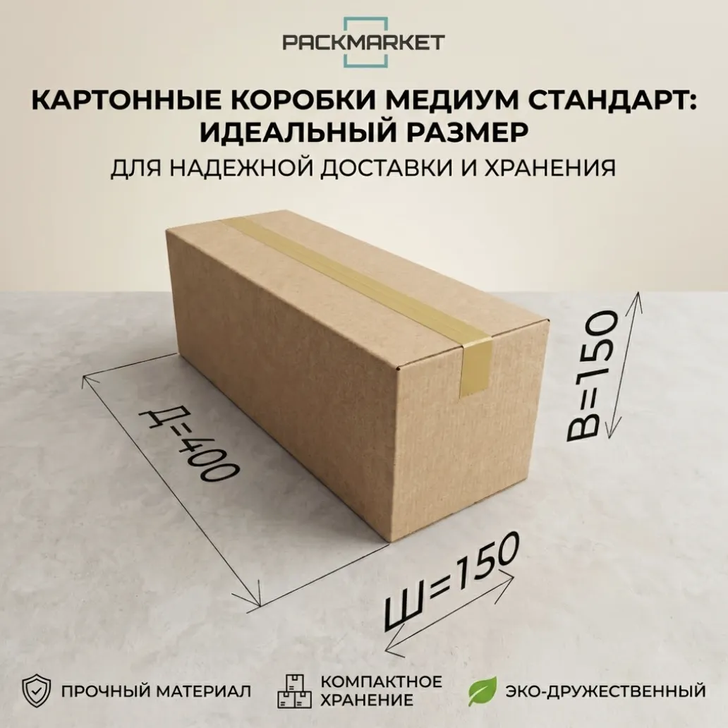 Картонные коробки 400*150*150 мм
