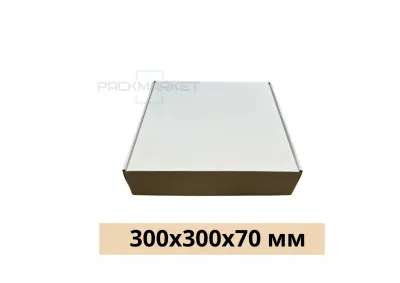 Самособрная коробка 300*300*70 мм. Белая