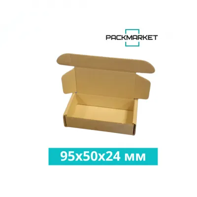 Картонная коробка 95*50*24 мм Бурая