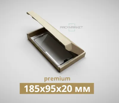 Картонная коробка 185*95*20 мм Premium