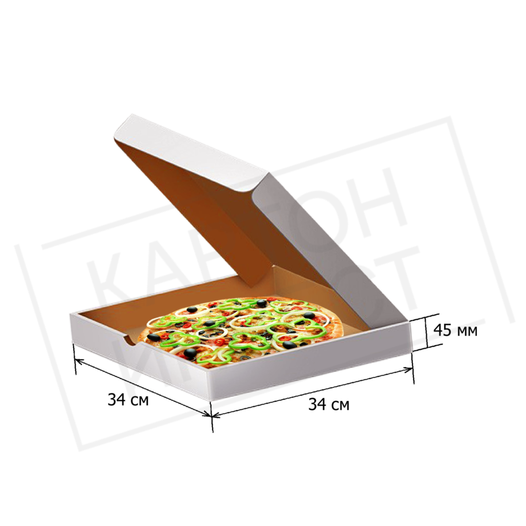 Коробка под пиццу 34 см (Белая)