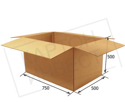 Пятислойная коробка 750х500х500 мм