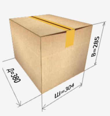 Картонная коробка 380х304х285 мм 