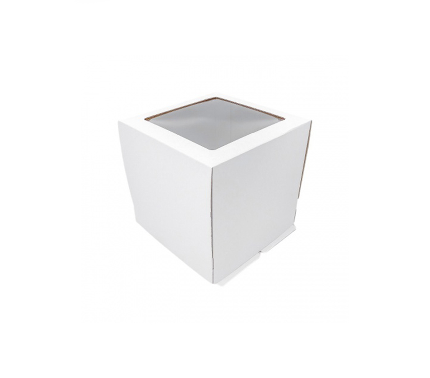 Коробка для торта с окном Гофрокартон 30х30х30 см