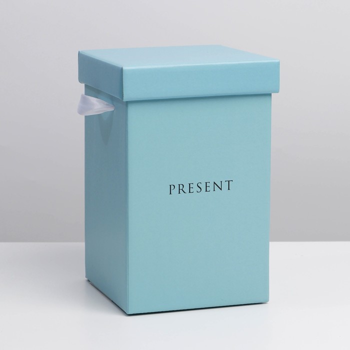 Коробка картонная для цветов «Present», 14 х 23 см