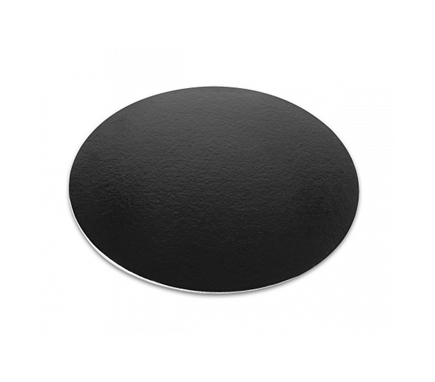 Подложка для торта круглая диаметр 280 мм толщ. 2,5 мм черная