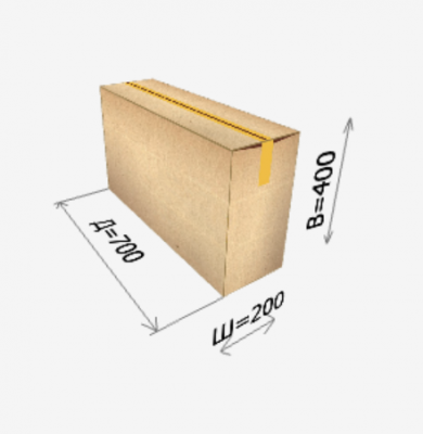 Картонная коробка  700х200х400 мм