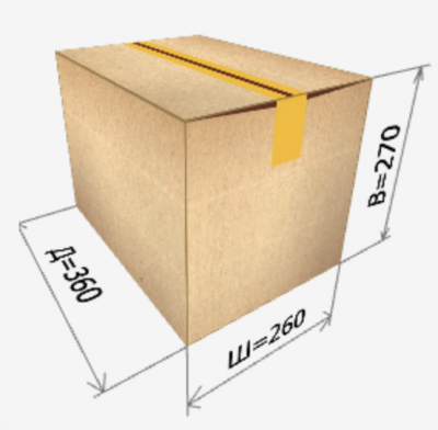Картонная коробка 360х260х270 мм