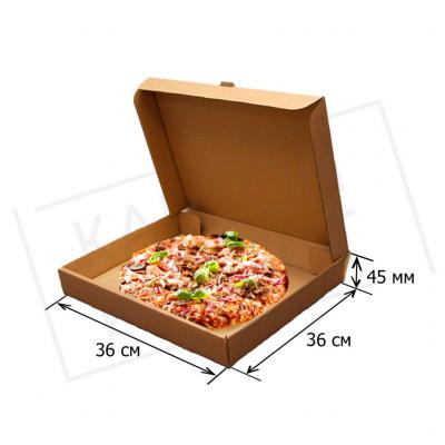 Коробка под пиццу 36 см (Бурая)