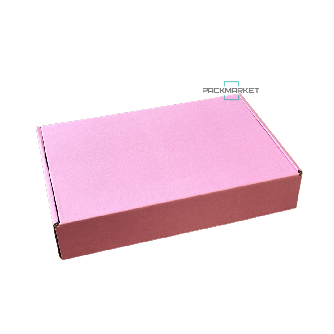 Самосборная коробка 270х165х50 мм. Pink (20 штук в упаковке)