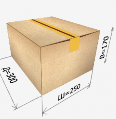 Картонная коробка 300*250*170 мм