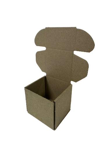 Коробка самосборная 80*80*80 мм. Бурый