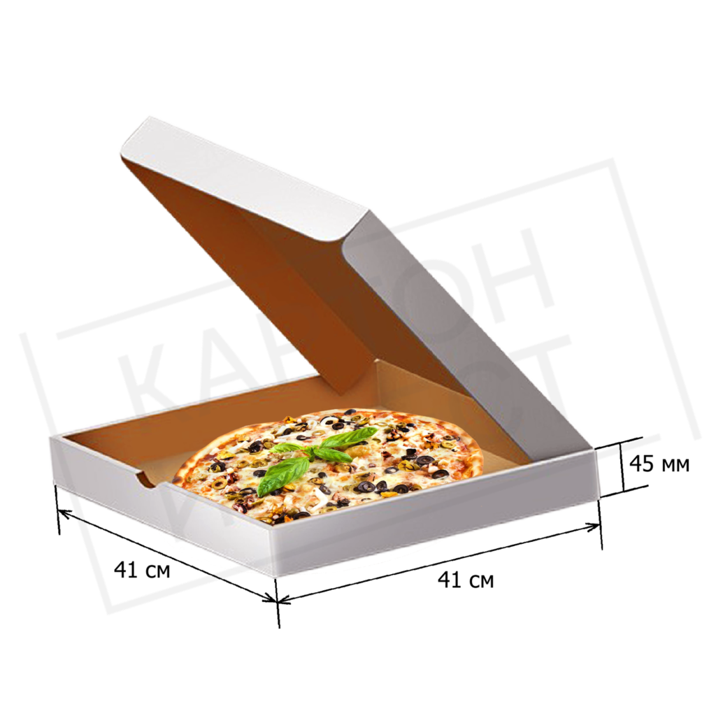 Коробка под пиццу 41 см (Белая)