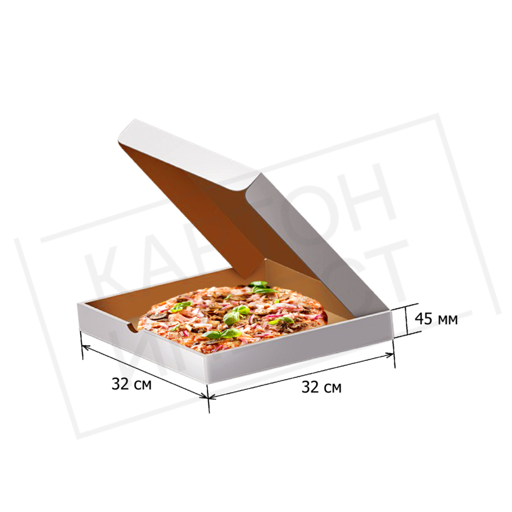 Коробка под пиццу 32 см (Белая)