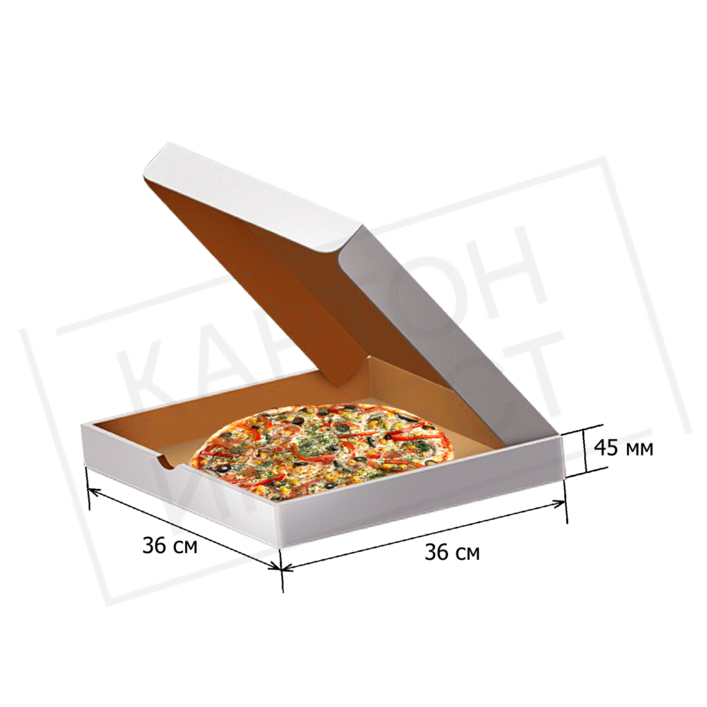 Коробка под пиццу 36 см (Белая)