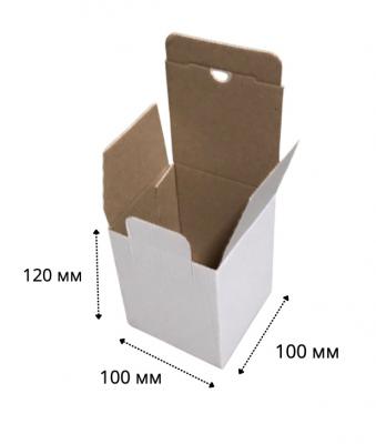 Маленькая коробка 100х100х120 мм Белая 