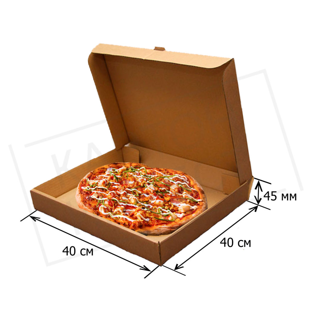Коробка под пиццу 40 см (Бурая)