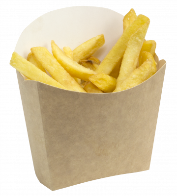 Упаковка для картофеля фри "L" 115х45х123мм
