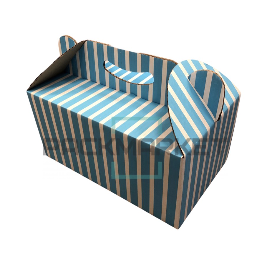 Картонная коробка-чемодан 32х19х15 см