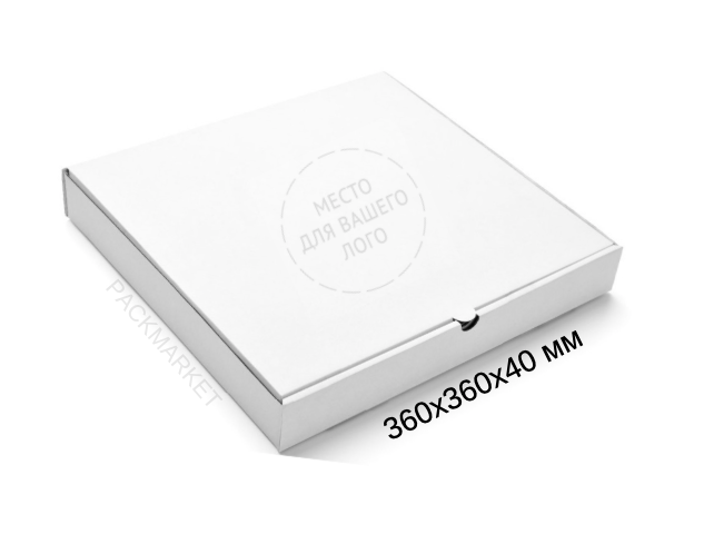 Коробка для пиццы 36 см МГК Белая