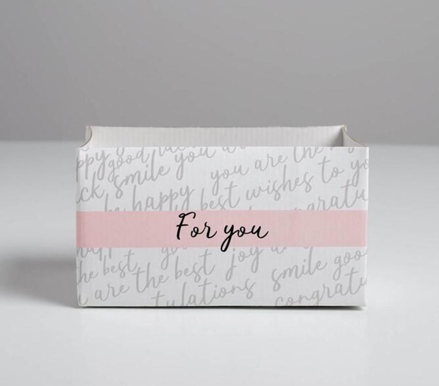 Складная цветочная коробка «Для тебя», 12 × 17 × 10 см