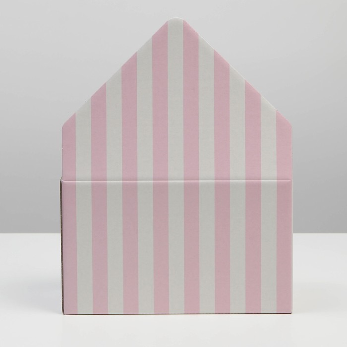 Коробка-письмо «Полоски», 25 × 33 × 10 см