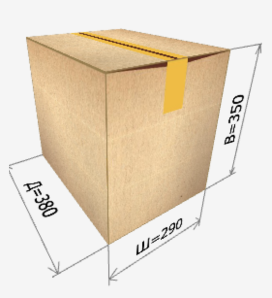 Картонная коробка 380х290х350 мм 