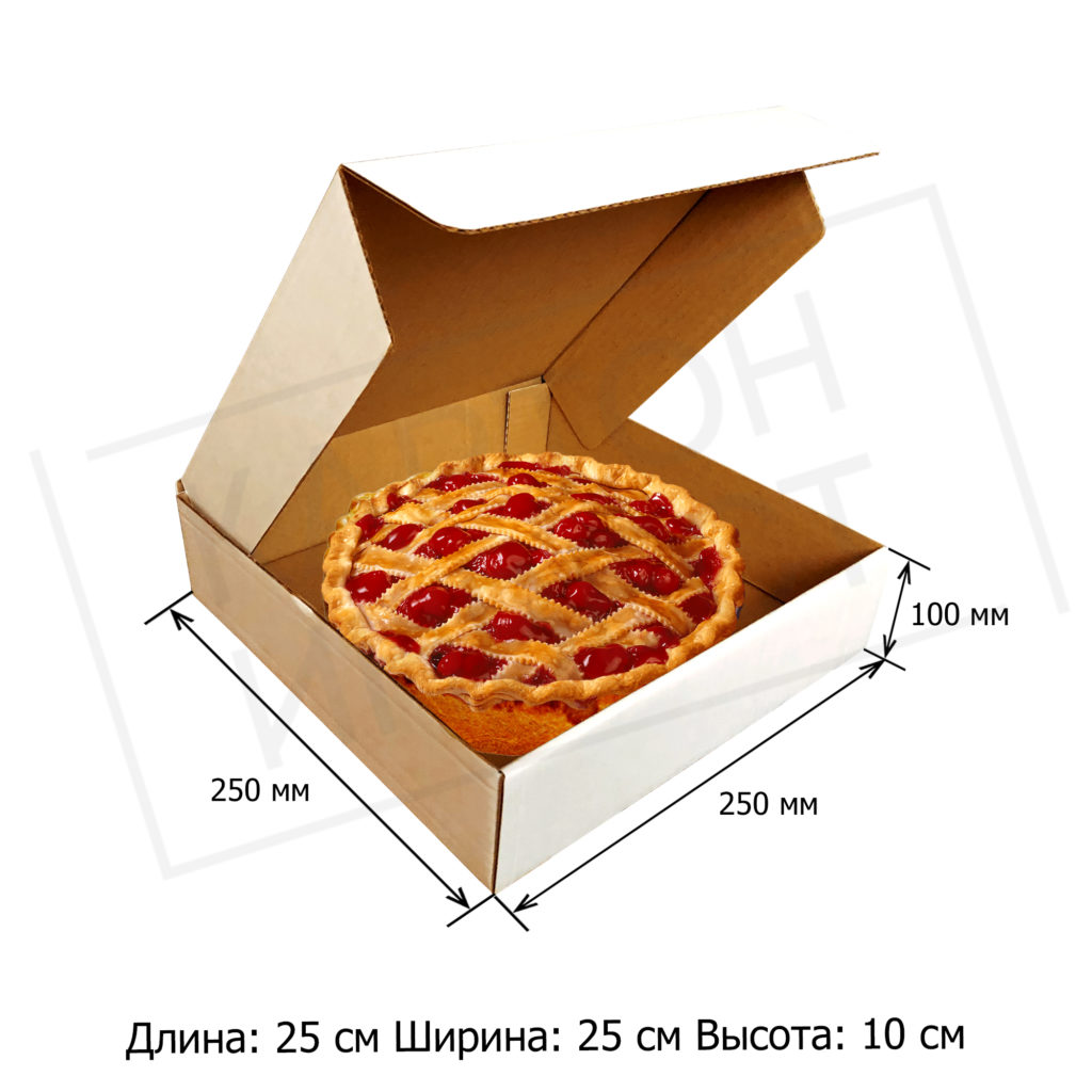 Коробка для пирогов размер 25 см 