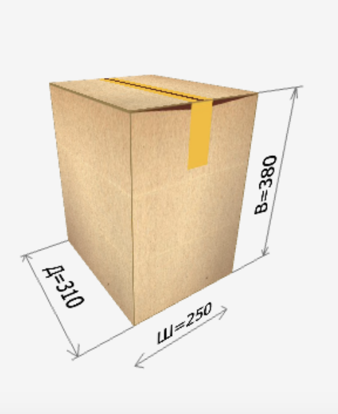 Картонная коробка 310х250х380 мм