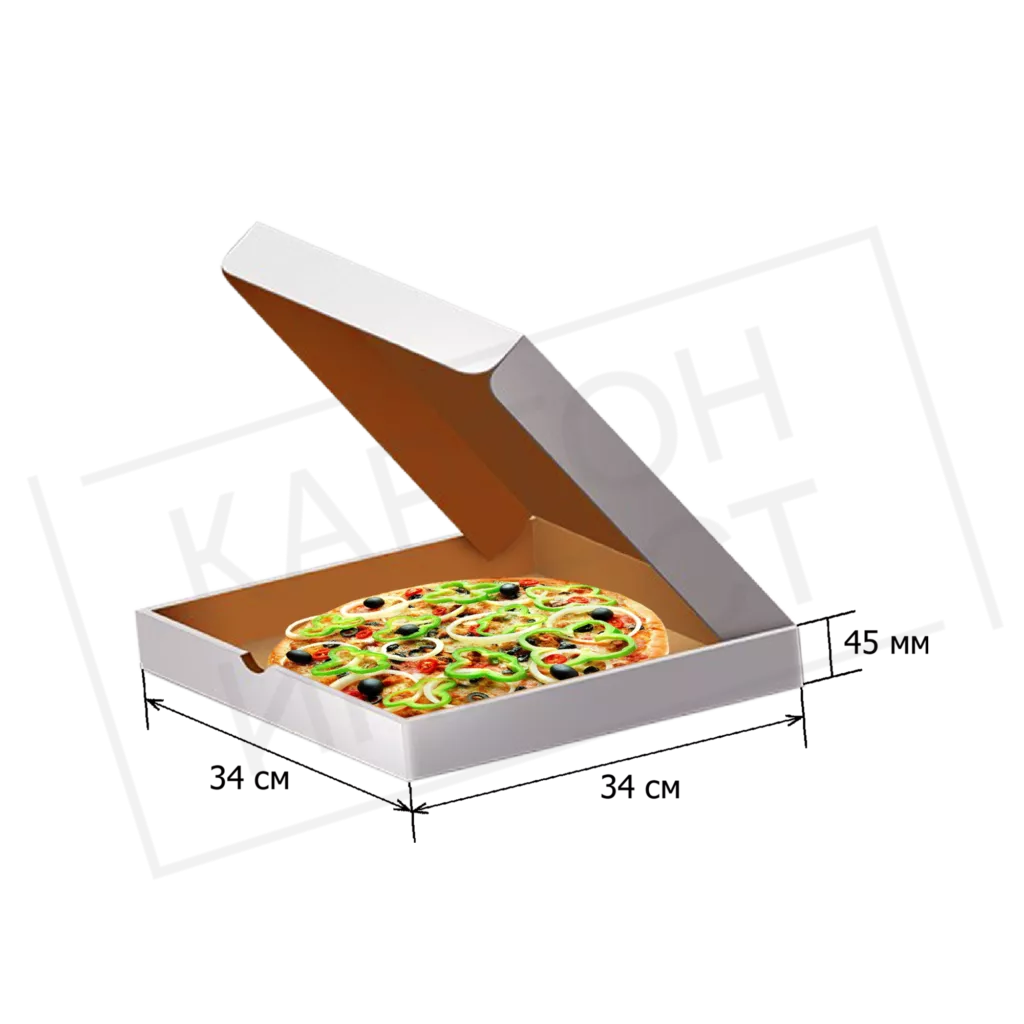 Коробка под пиццу 34 см (Белая)