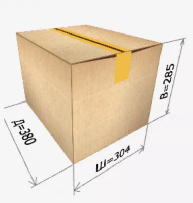 Картонная коробка 380х304х285 мм 