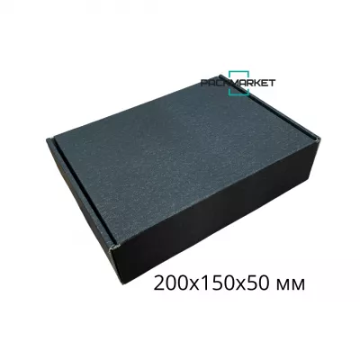 Самосборная коробка 200х150х50 мм. Black