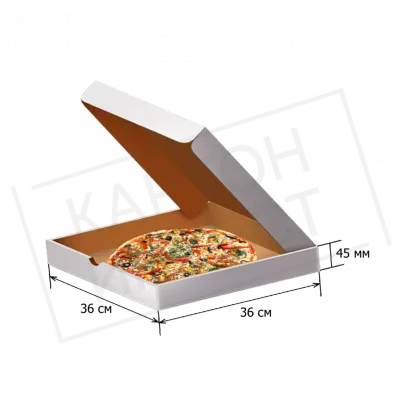 Коробка под пиццу 36 см (Белая)