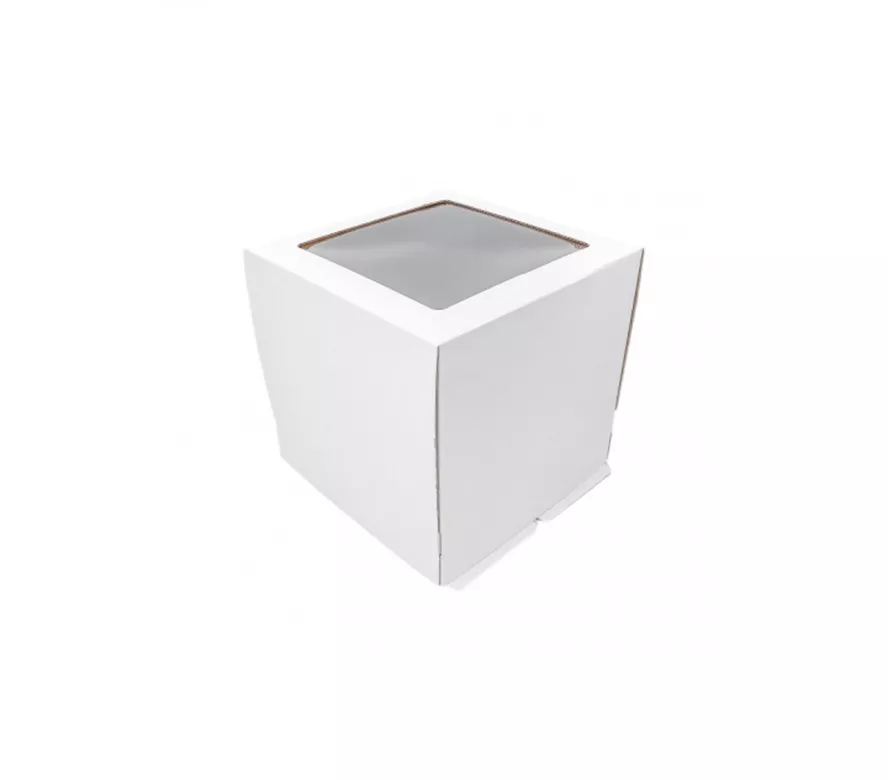 Коробка для торта с окном Гофрокартон 30*30*30 см