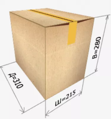 Картонная коробка 310х215х280 мм 