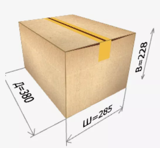 Картонная коробка 380*285*228 мм 