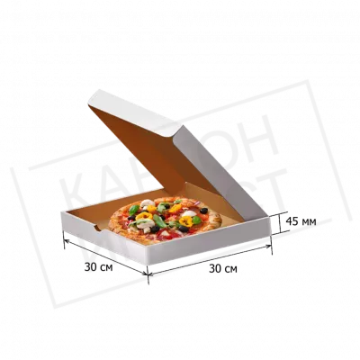 Коробка для пиццы 30 см (Белая)