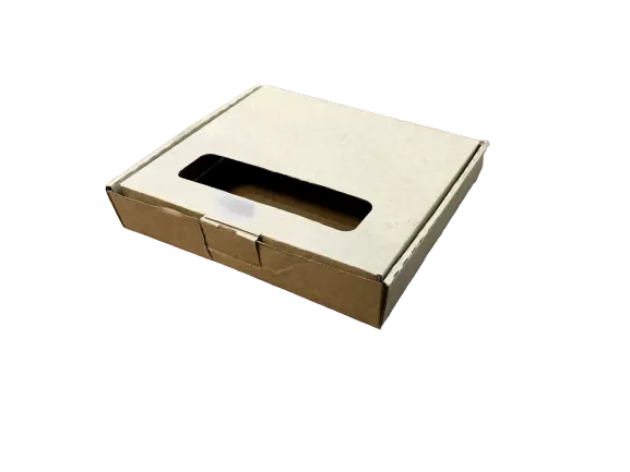 Коробка из микрогорокартона крафт  175х165х30 мм