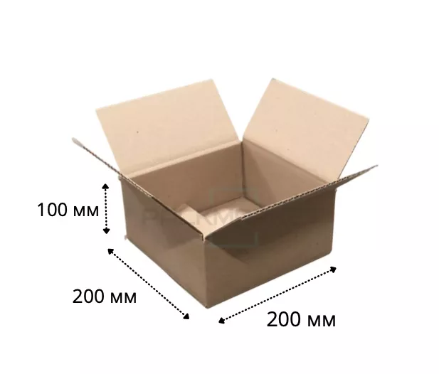 Картонная коробка 200*200*100 мм